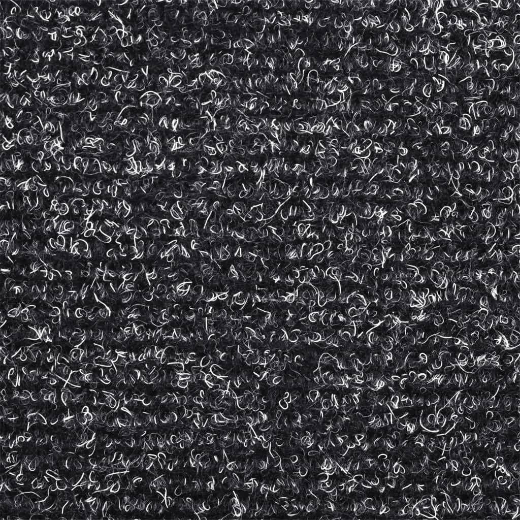 Stufenmatten Selbstklebend 15 Stk. 65x21x4 cm Dunkelgrau Halbrund Groß
