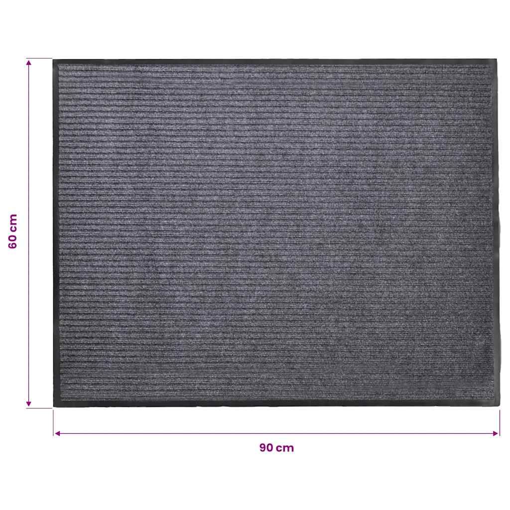 Türmatte Grau 90 x 60 cm PVC