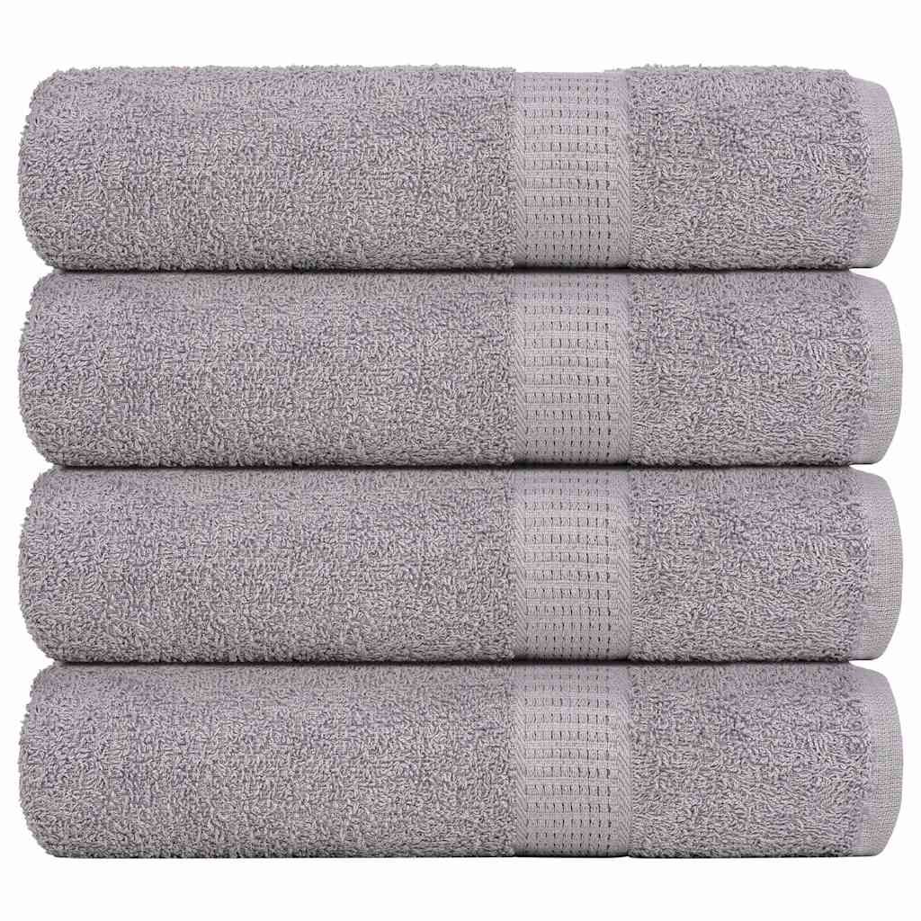 Badetücher FROGN 4 Stk. Grau 100x150 cm 360 g/m²