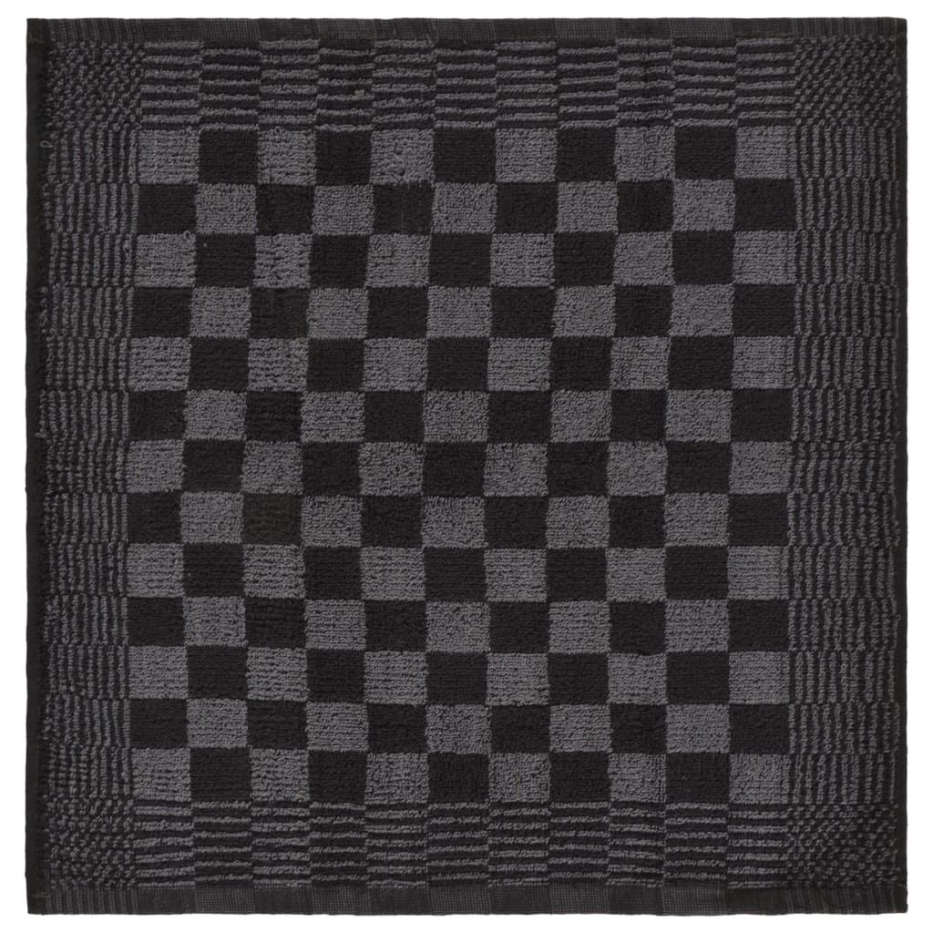 20-tlg. Handtuch-Set Schwarz und Grau Baumwolle