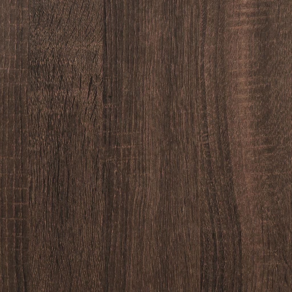Kaminumrandung Braun Eichen-Optik 90x30x90 cm Holzwerkstoff