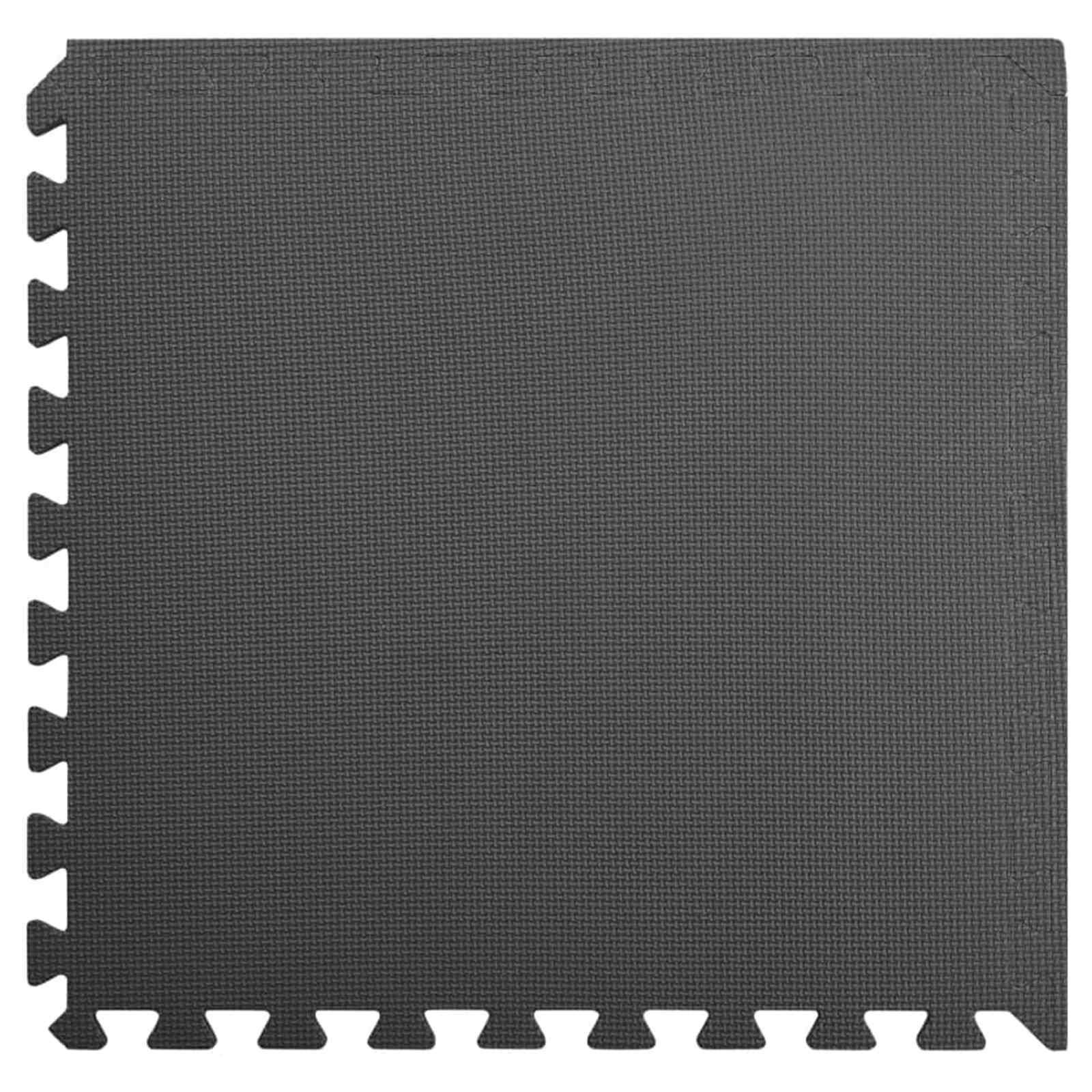 Pool Bodenschutzmatte 12 stk. Schwarz 4,32 ㎡ EVA-Schaum