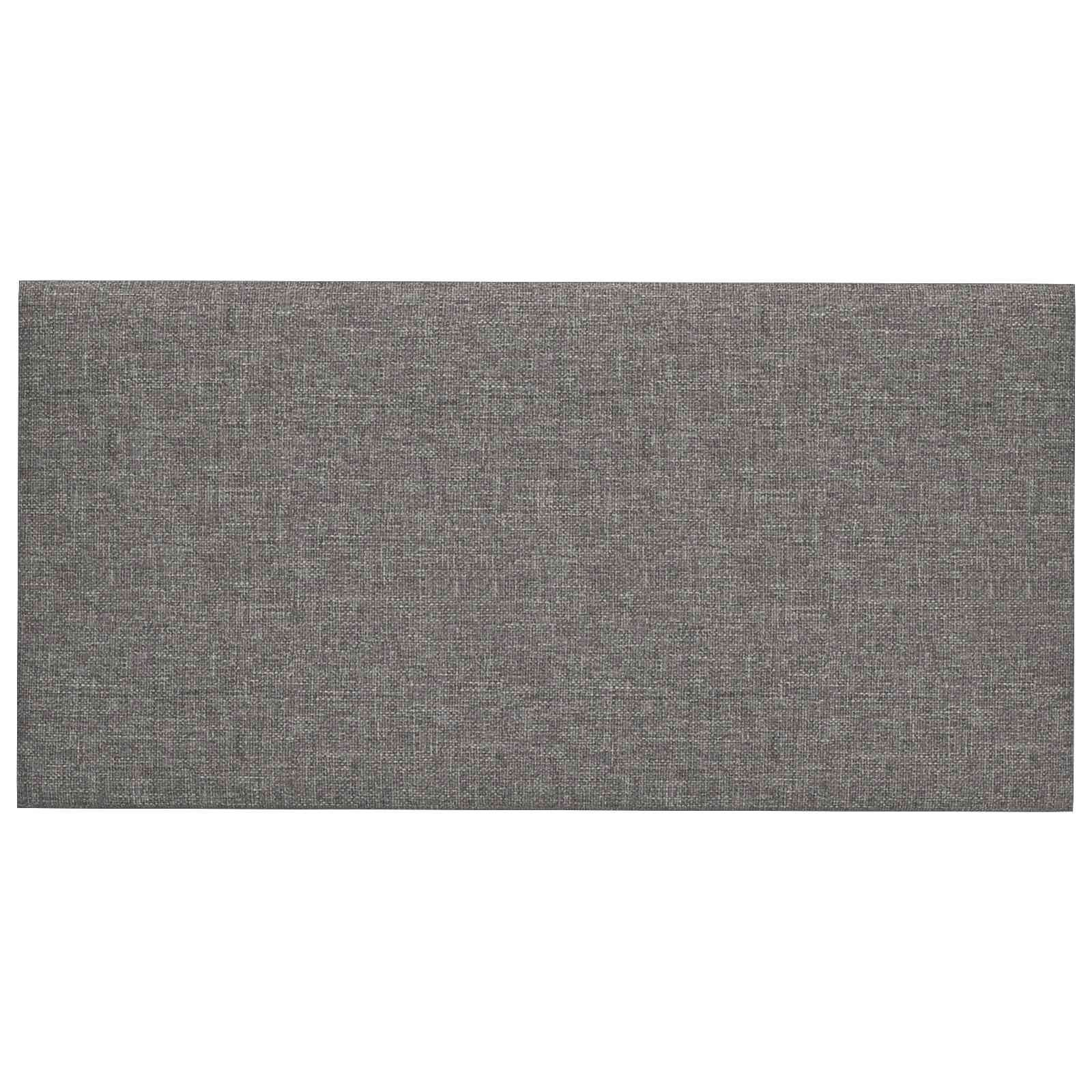 Wandkopfteilen 12 pcs Hellgrau 30 x 15 cm Stoff