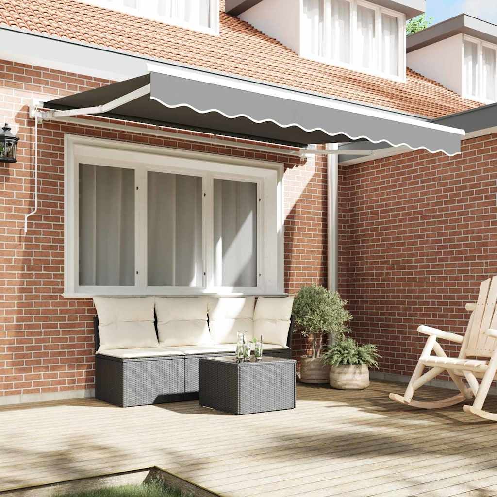 Markisenrahmen Verstellbar Weiß 2,5 x 2 m Stahl