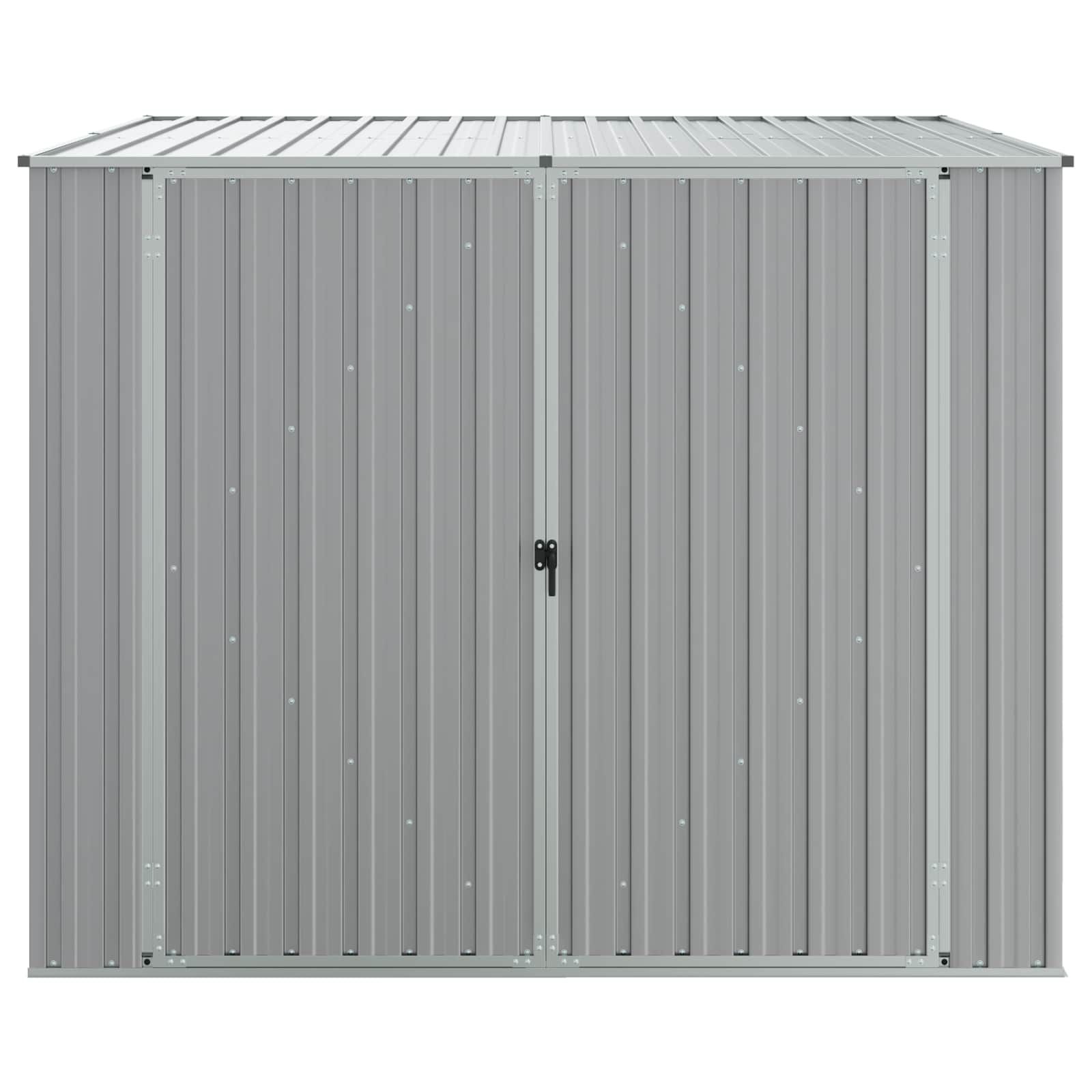 Gerätehaus Grau 195x198x159 cm Verzinkter Stahl