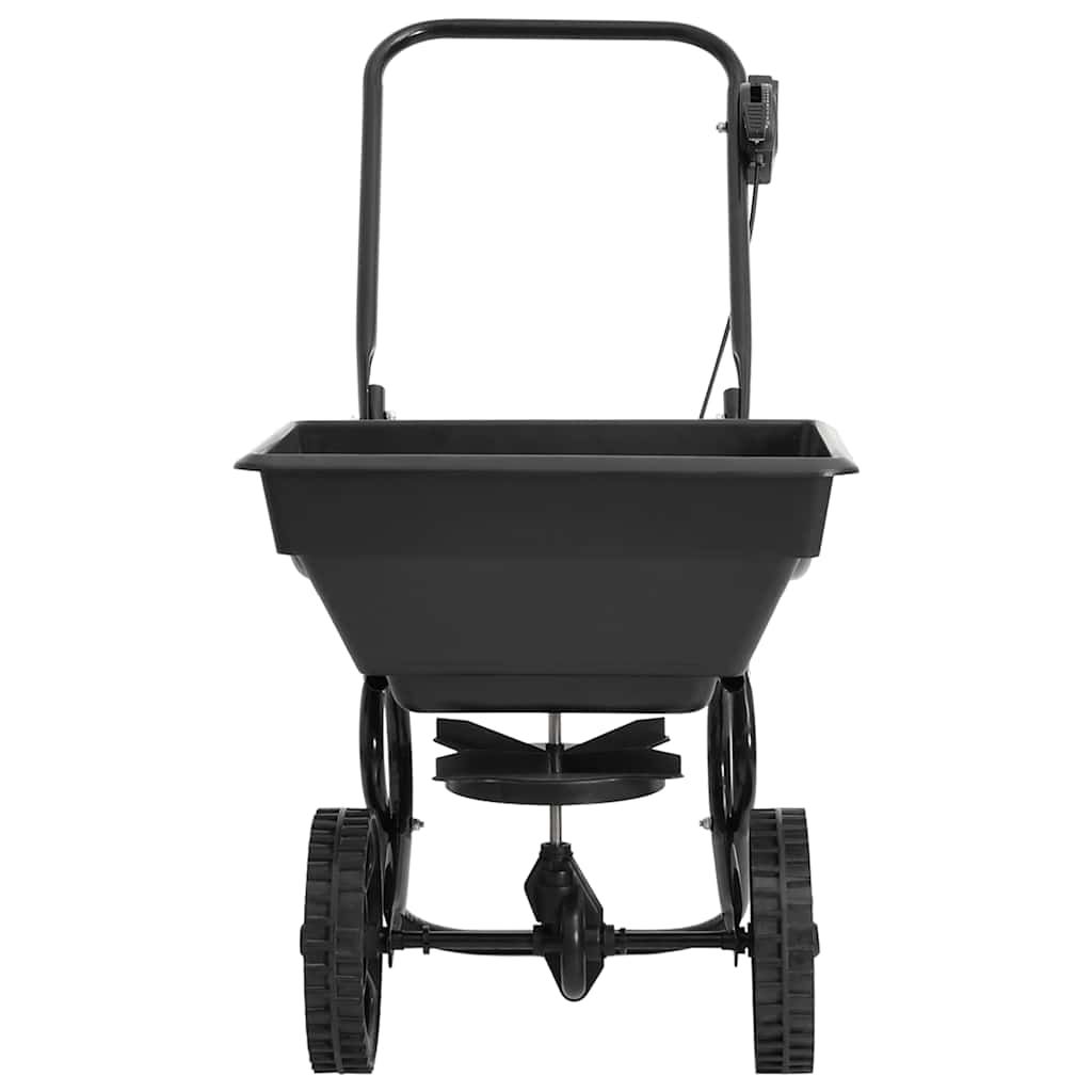 Handstreuwagen Salzstreuer PVC und Stahl 80x46x75 cm 15 L