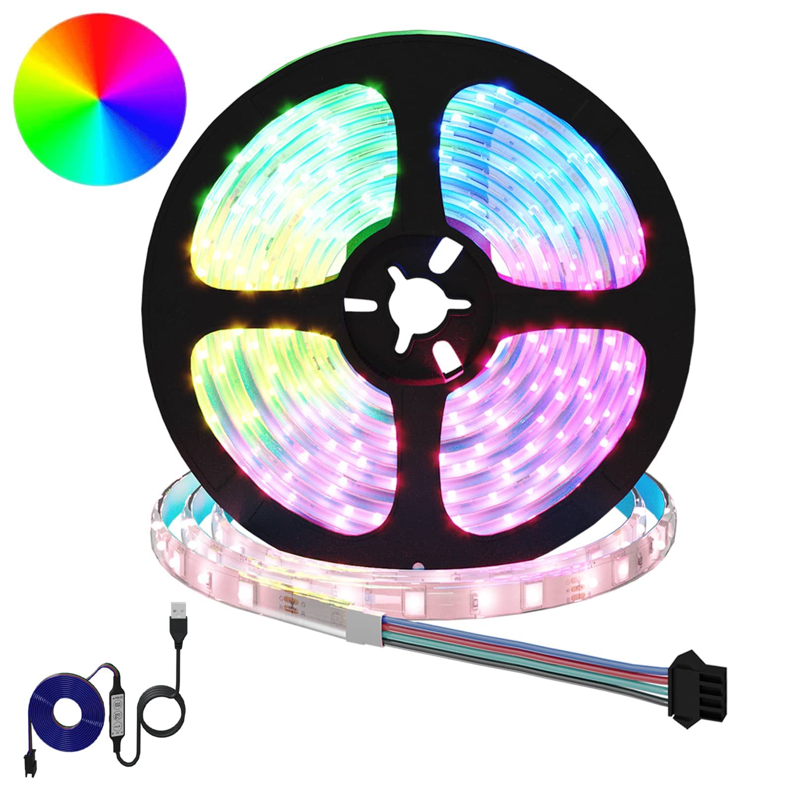 LED Streifen 2 pcs Schwarz und Transparent 5100 mm