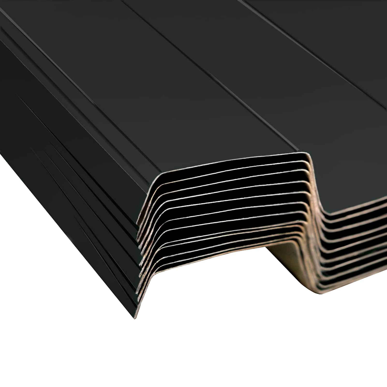 Dachpaneel 12 stk. Anthrazit 129 x 45 cm Verzinkter Stahl