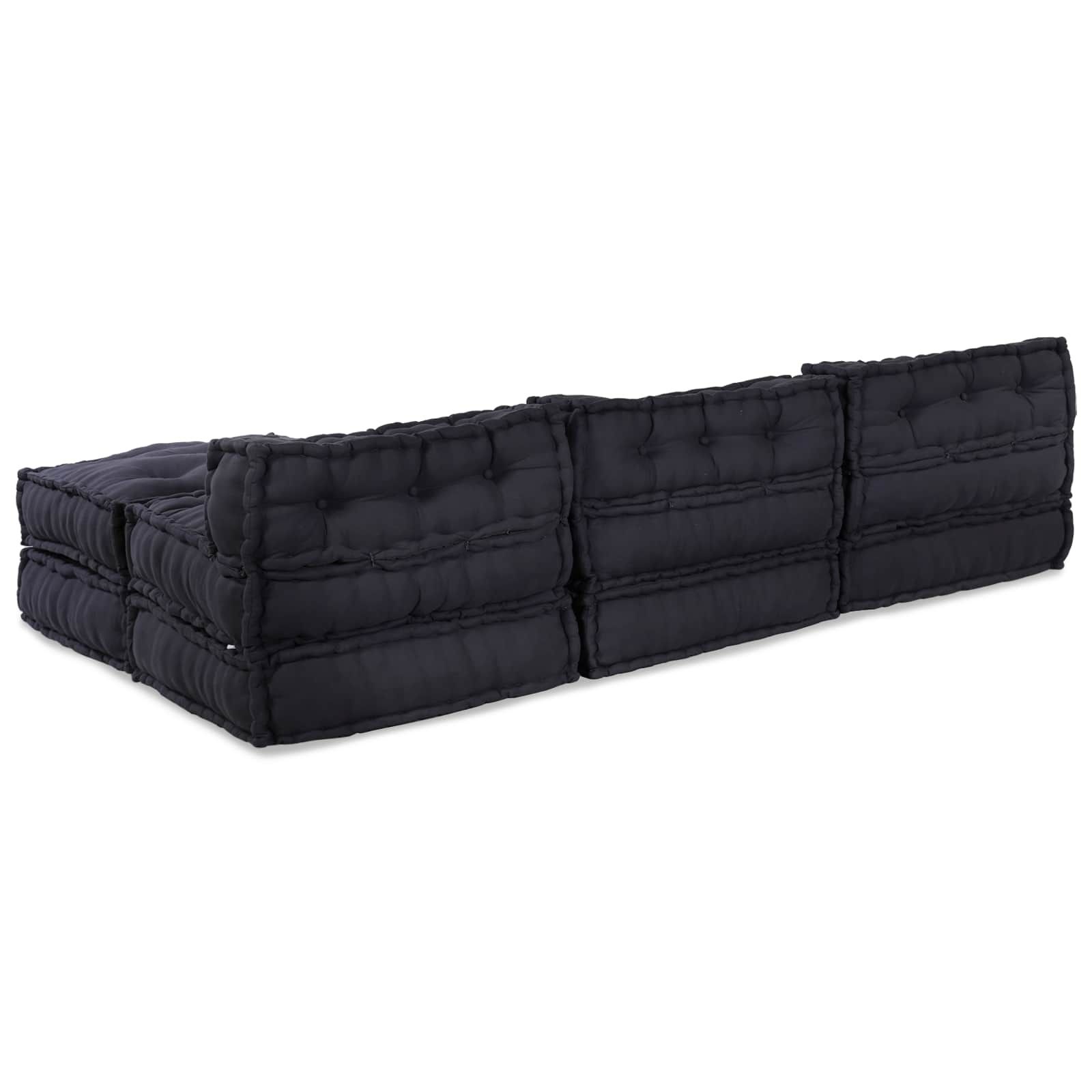 Modulare Sofagarnitur 4 pcs Anthrazit Stoff