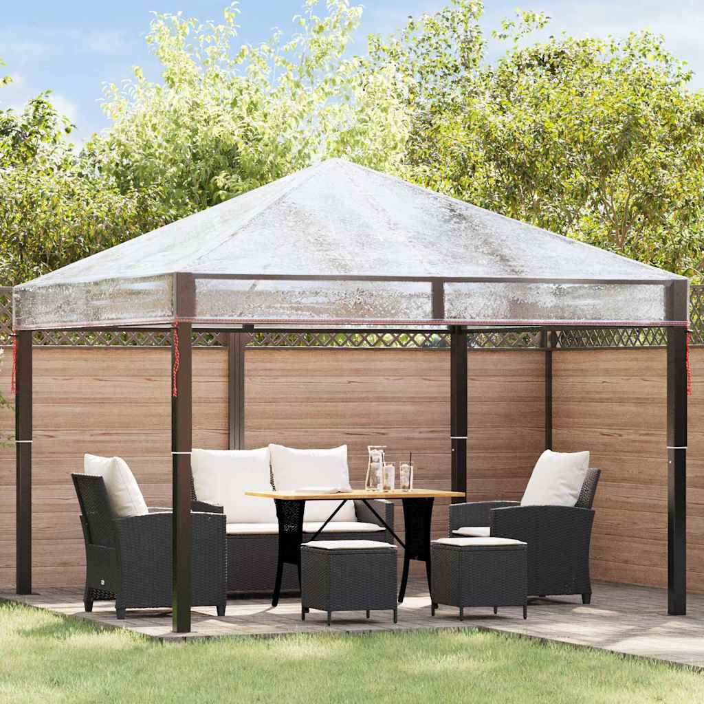 Ersatzbezug für Pavillon 300 x 300 x 26 cm Transparent PVC