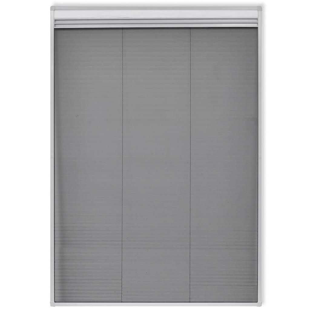 Plisse Insektenschutzfenster mit Jalousie Aluminium 160×80 cm