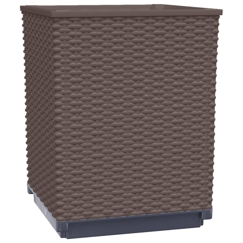 Pflanzkübel 4 Stk. Braun 30x30x37 cm Polypropylen