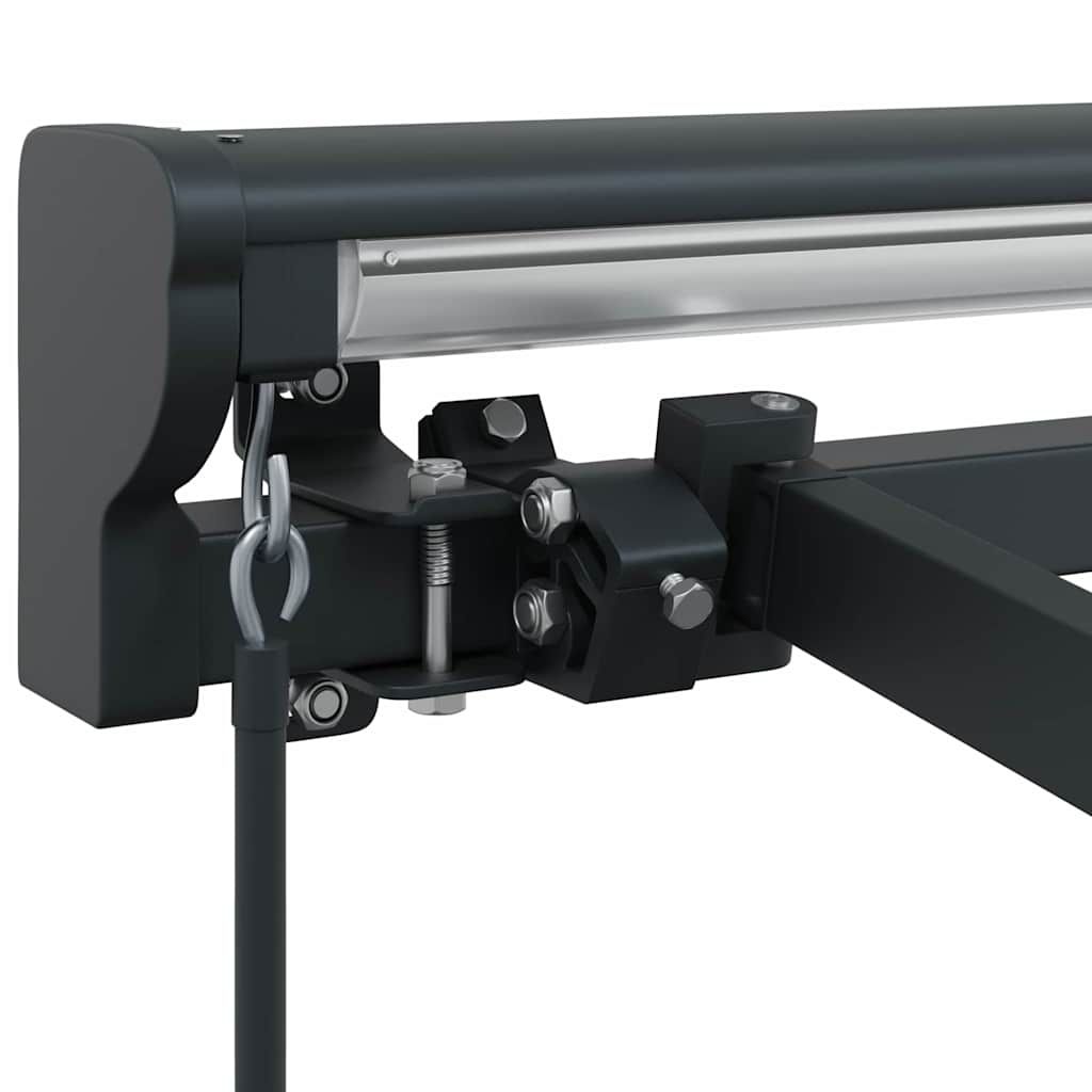 Markisenrahmen Verstellbar Anthrazit 3 x 2,5 m Stahl
