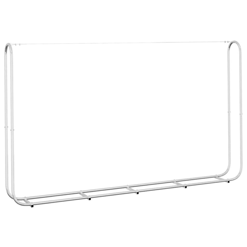Kaminholzregal 250x25x150 cm Stahl verzinkt