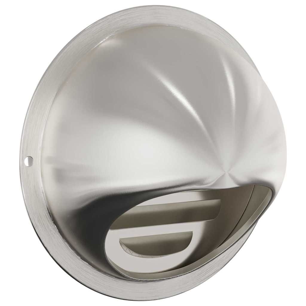 Lüftungsgitter 8 Stk. Silber 100 mm Edelstahl