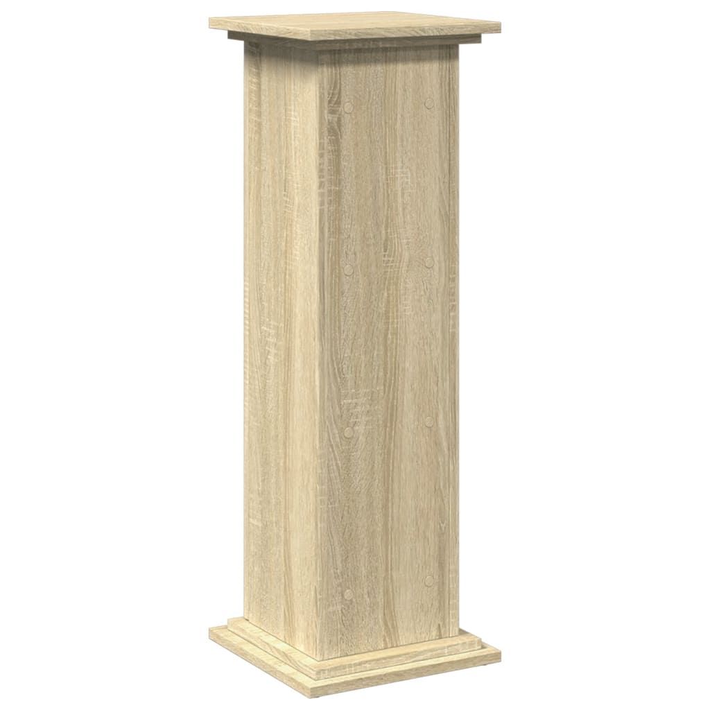 Postament mit Stauraum Sonoma-Eiche 31x30x90 cm Holzwerkstoff