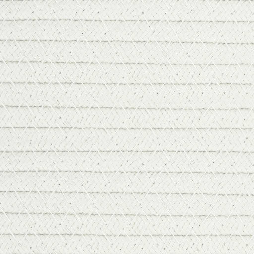 Aufbewahrungskorb Braun und Weiß Ø49x65 cm Baumwolle