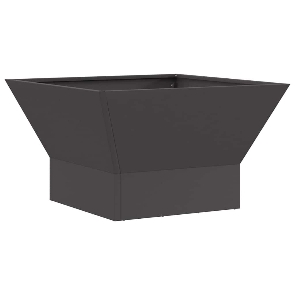 Feuerstelle Schwarz 60 x 60 x 35 cm Stahl