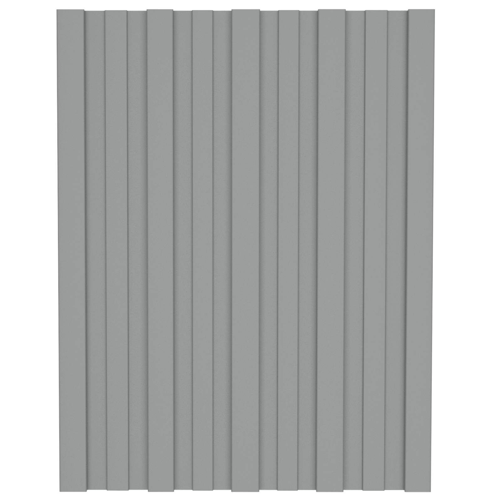Dachpaneel 12 Stk. Grau 60 x 45 cm Verzinkter Stahl