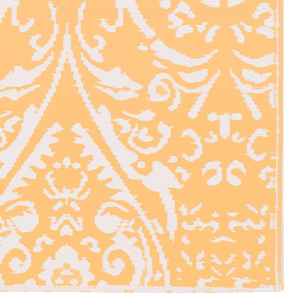 Outdoor-Teppich ARAKIL Orangefarben und Blau 120x180 cm PP