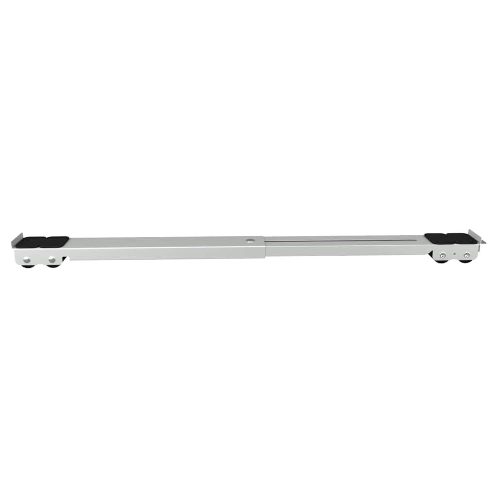 Waschmaschinensockel 2 stk. Silber 72 x 5 x 4,5 cm Edelstahl