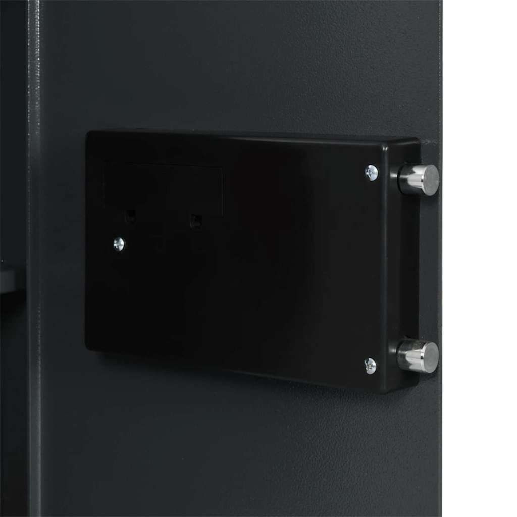 Digitaler Safe mit Schloss Dunkelgrau 40 x 35 x 60 cm Stahl