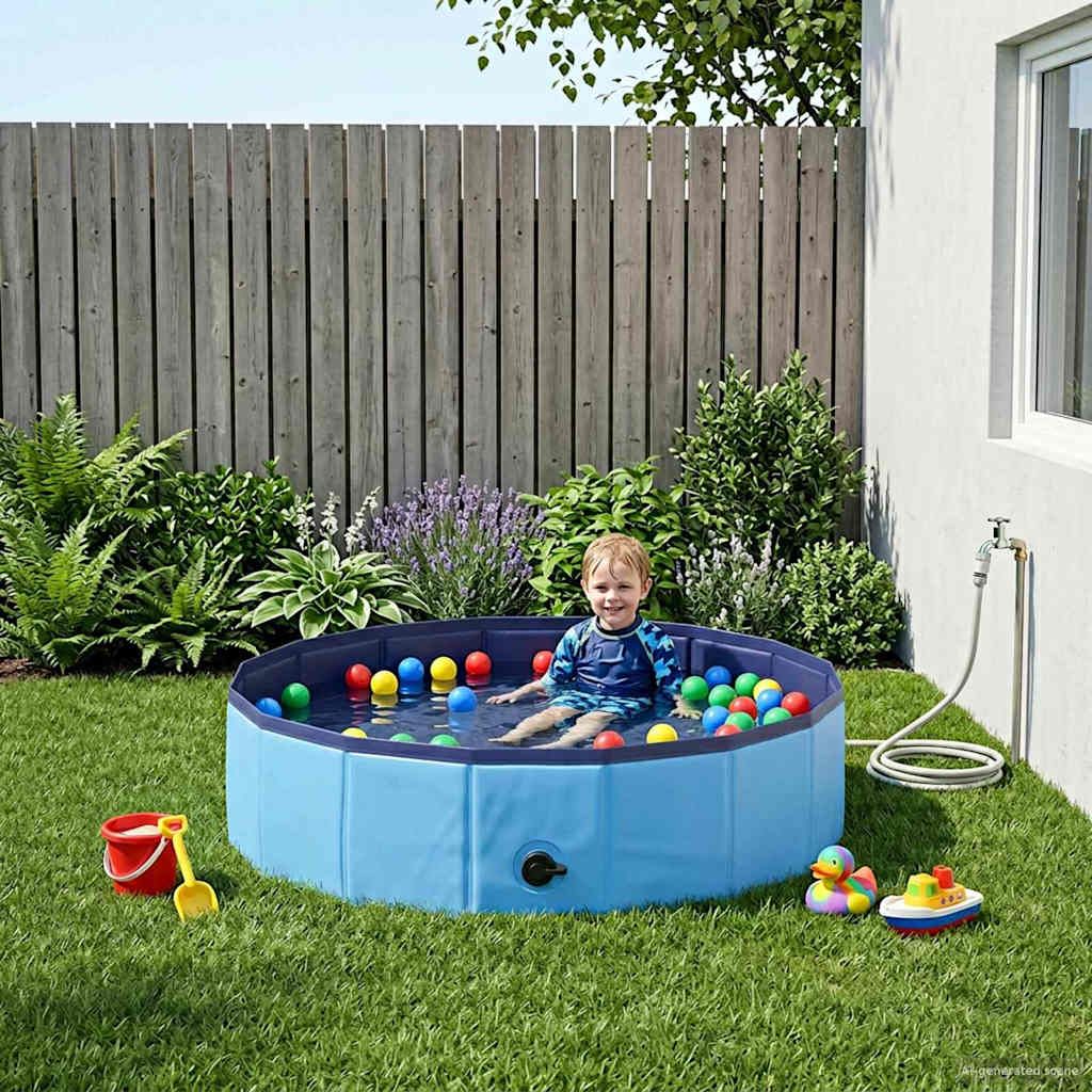 Kinder Schwimmbecken Ø 80 x 20 cm Rund für Kind für Blau