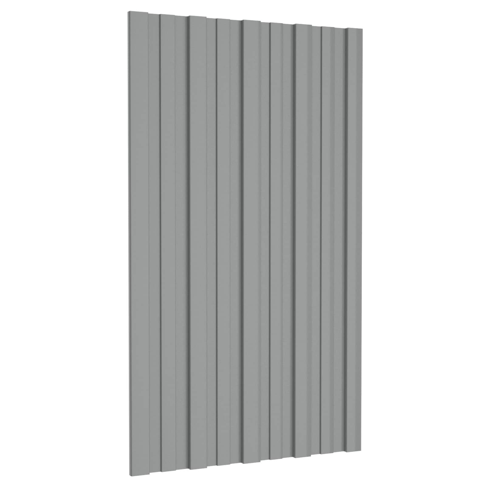 Dachpaneel 36 pcs Grau 80 x 45 cm Verzinkter Stahl