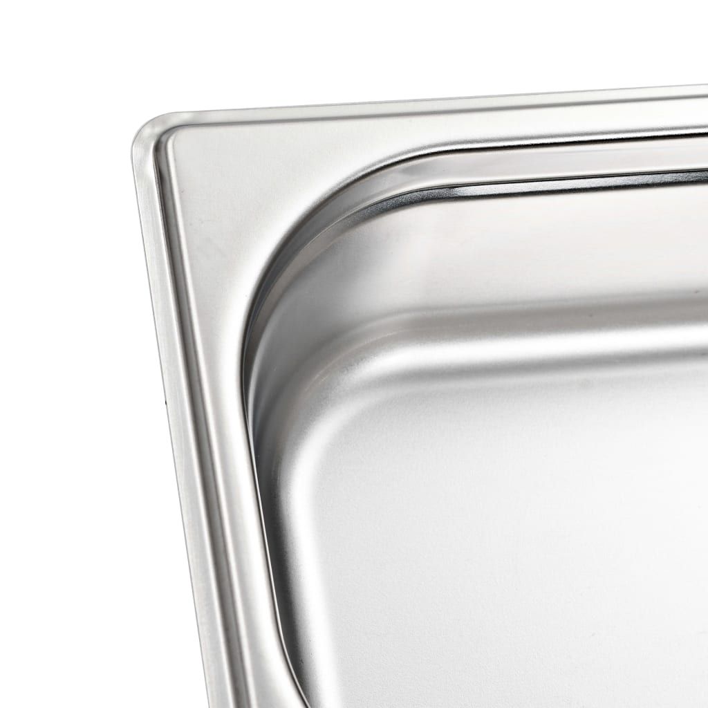 Gastronormbehälter 8 Stk. GN 1/4 65 mm Edelstahl