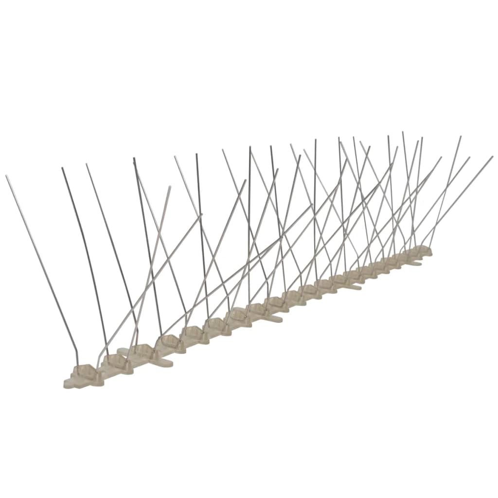 6-tlg. Vogelabwehr-Spikes-Set 3 m Kunststoff 4-reihig