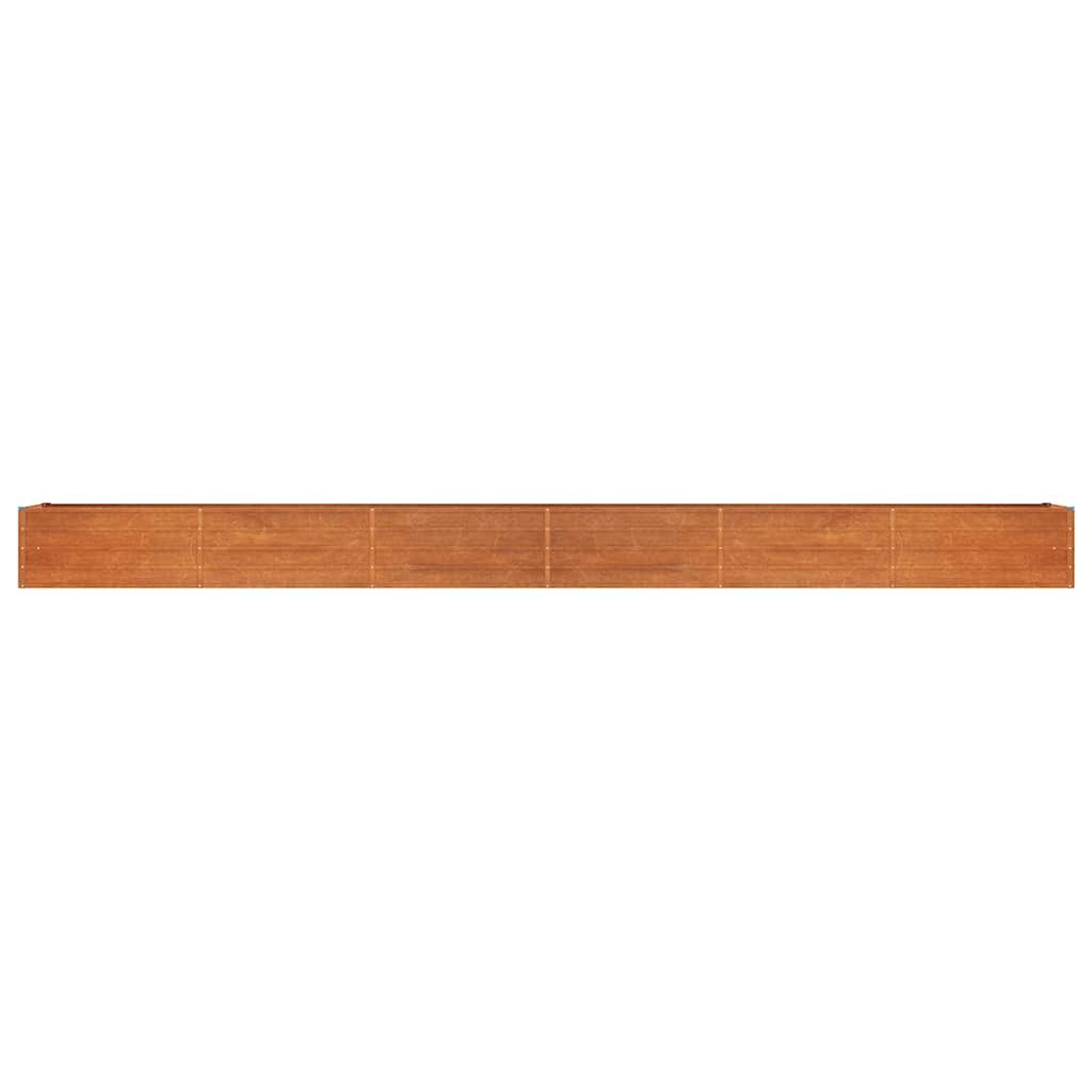 Hochbeet Rostig 600x80x45 cm Cortenstahl