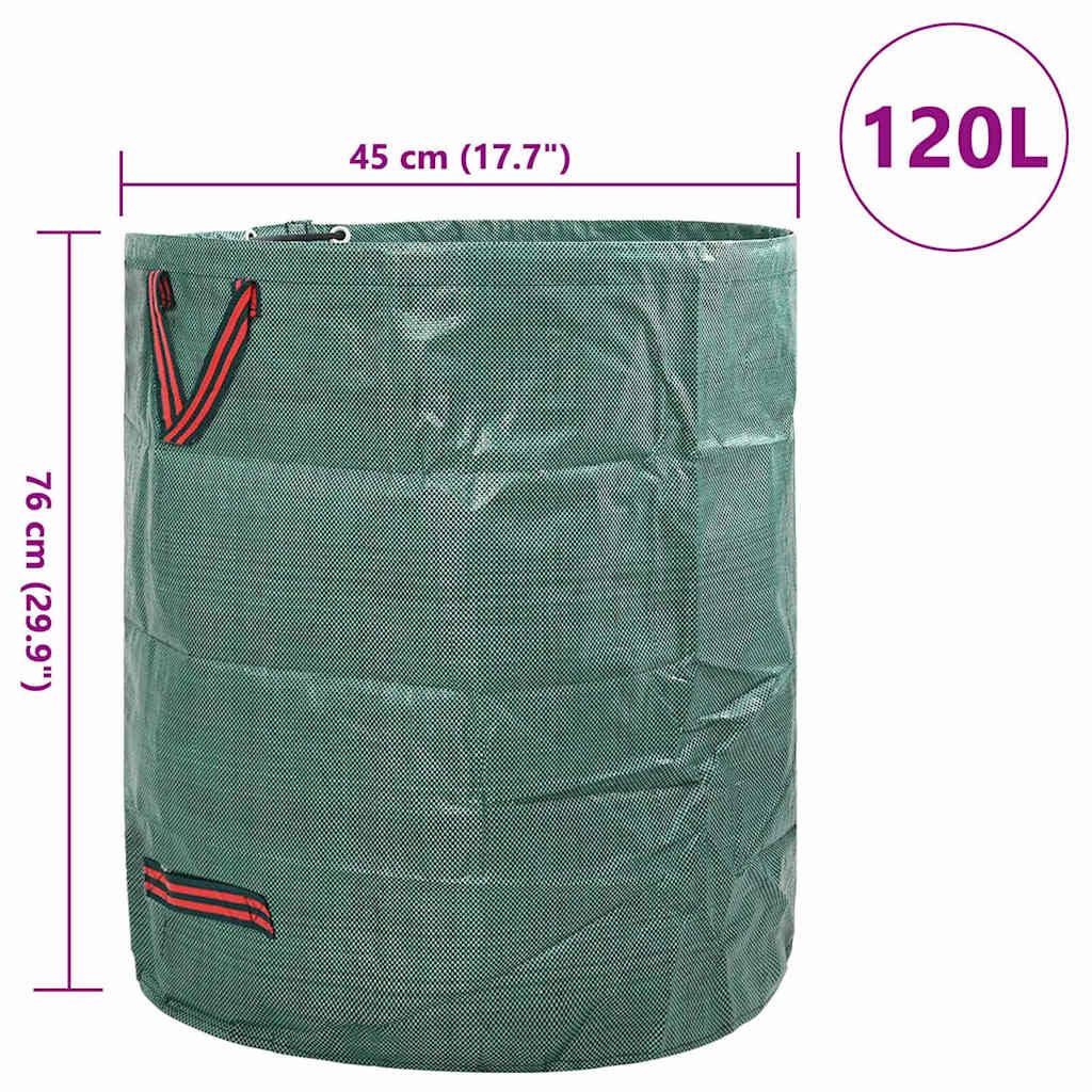 Gartenmüllsäcke 12 stk. 120 l Grün Polypropylen 45 x 45 x 76 cm