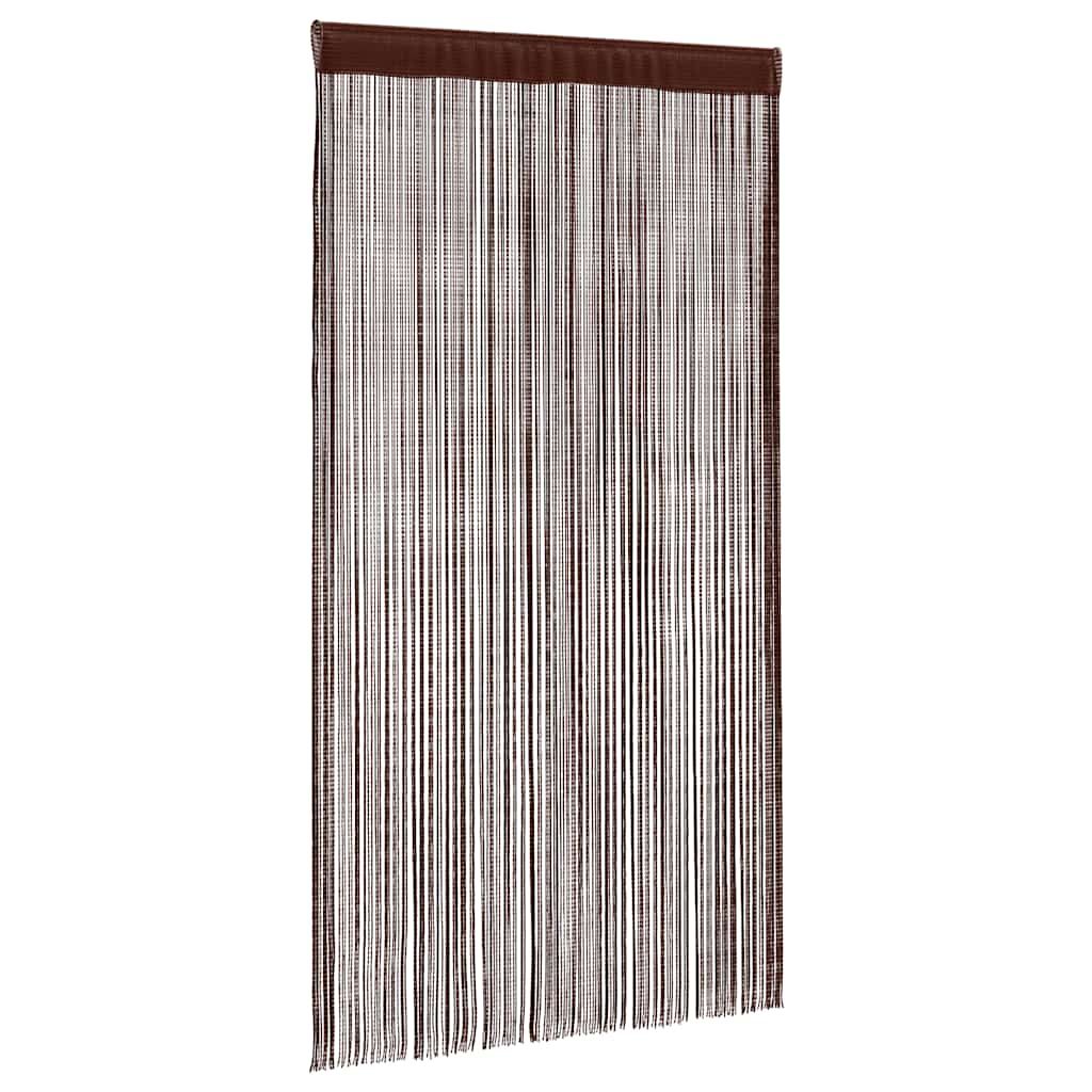Fadenvorhänge 2 Stk. 100 x 250 cm Braun