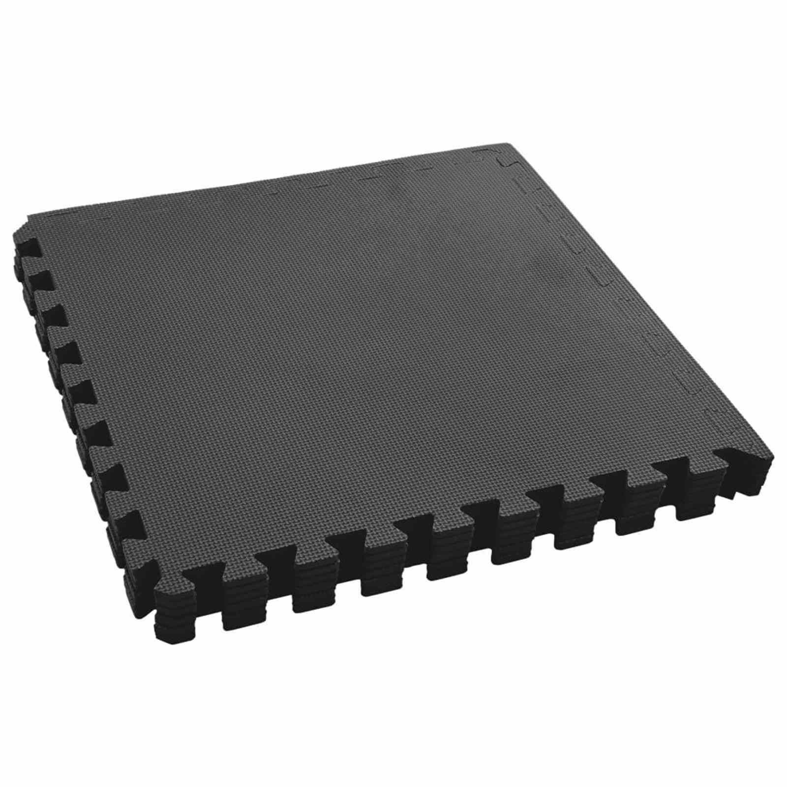 Pool Bodenschutzmatte 6 stk. Schwarz 2,16 ㎡ EVA-Schaum