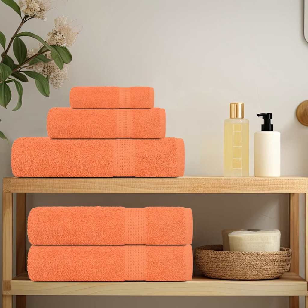 Saunatücher FROGN 2 Stk. Orange 80x200 cm 360 g/m²