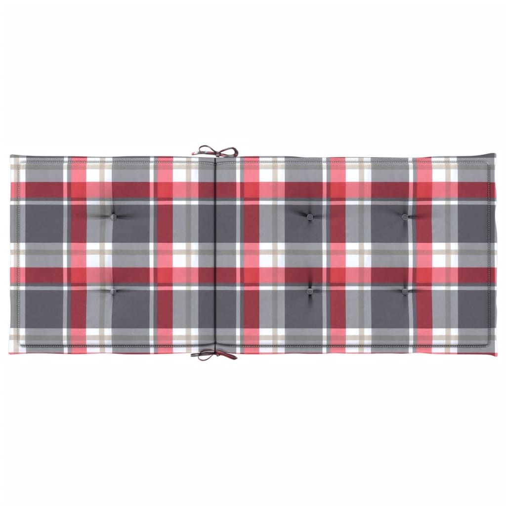 Gartenstuhlauflagen für Hochlehner 4 Stk. 120x50x3 cm Stoff