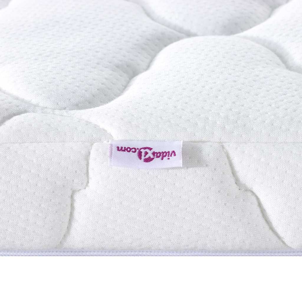 Kokosnuss Topper Weiß 100 x 200 cm Jacquard-Stoff