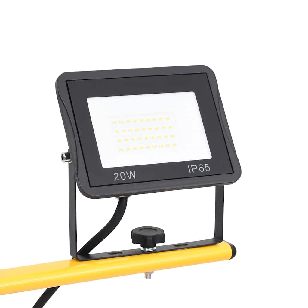 LED-Fluter mit Stativ 2x20 W Warmweiß