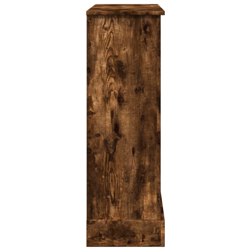 Kaminumrandung Räuchereiche 90x30x90 cm Holzwerkstoff