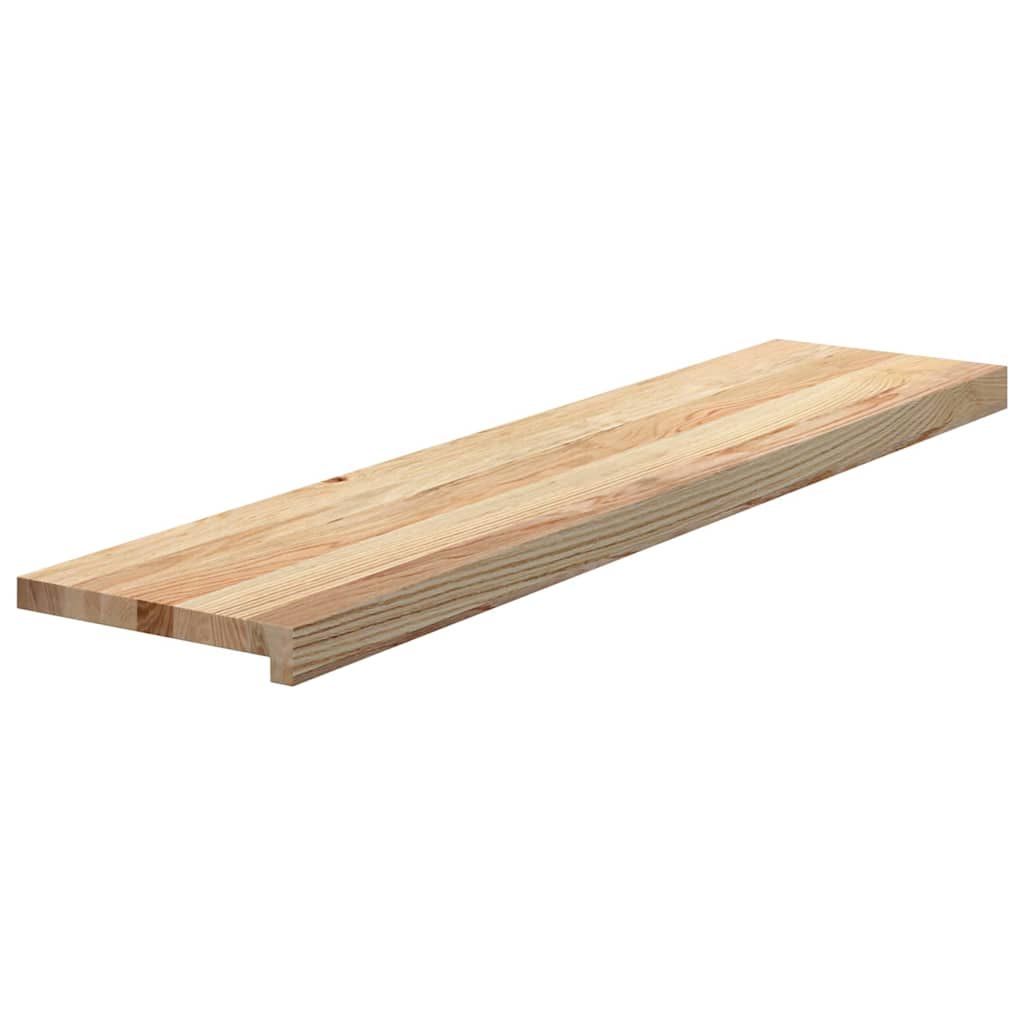 Treppenstufen 4 Stk. Unbehandelt 110x30x2 cm Massivholz Eiche