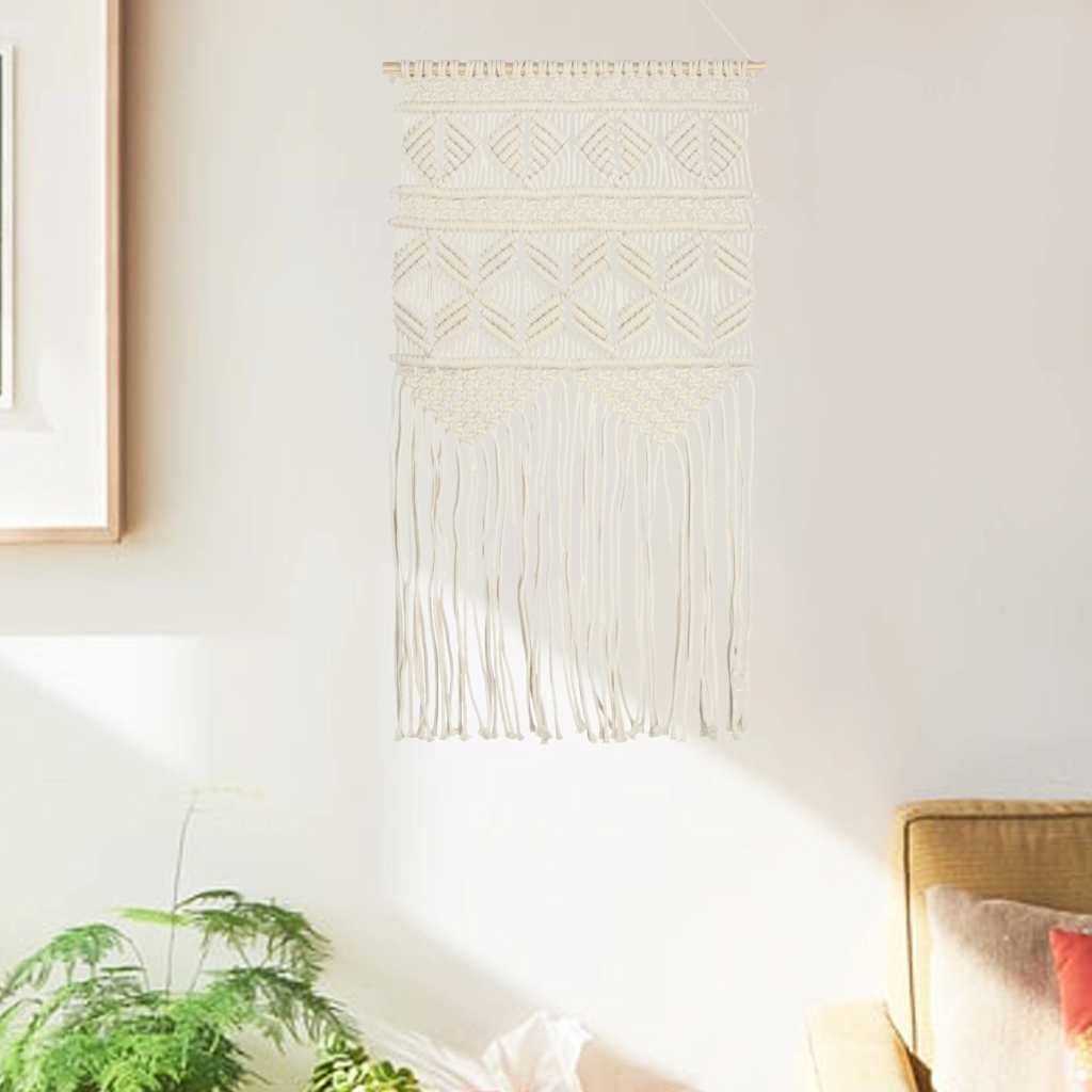 Makramee Wandbehang 40x80 cm Baumwolle