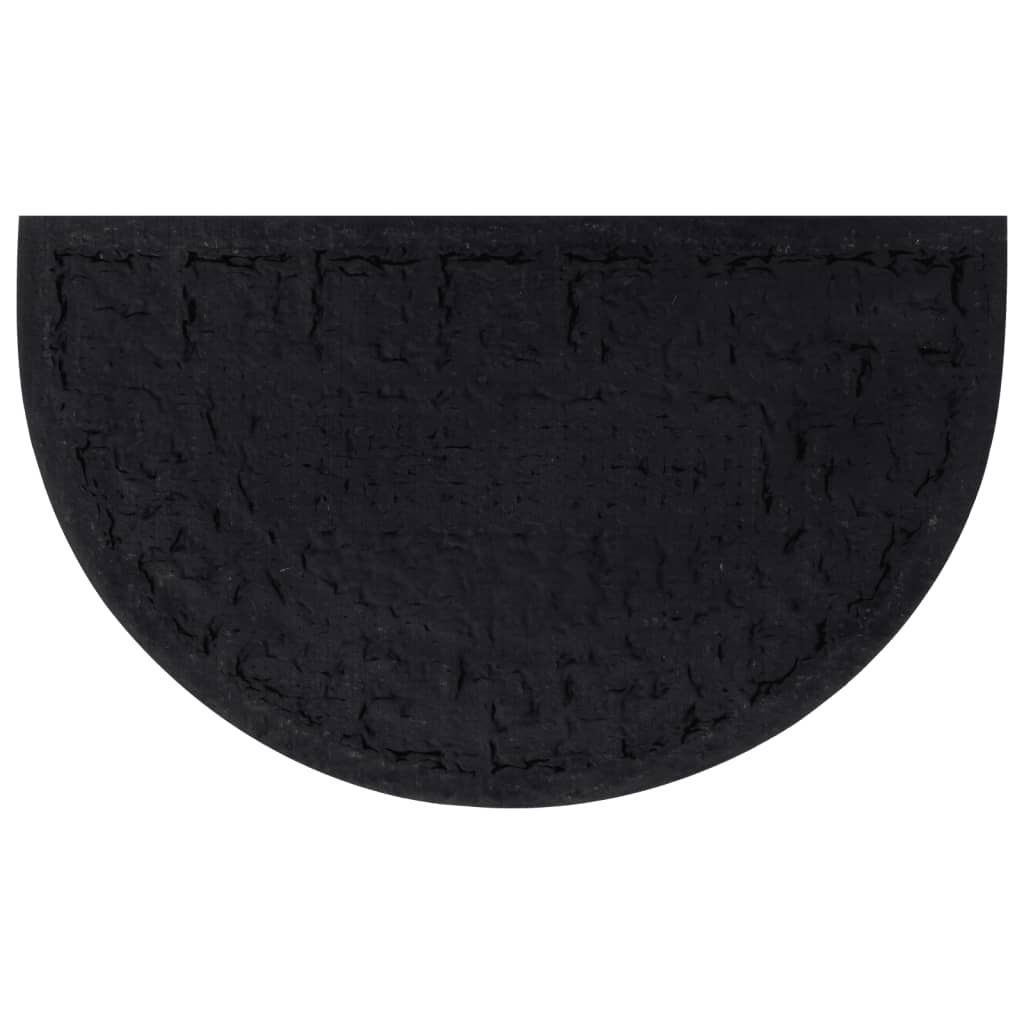 Fußmatte Halbrund 45x75 cm Gummi und Kokosfaser