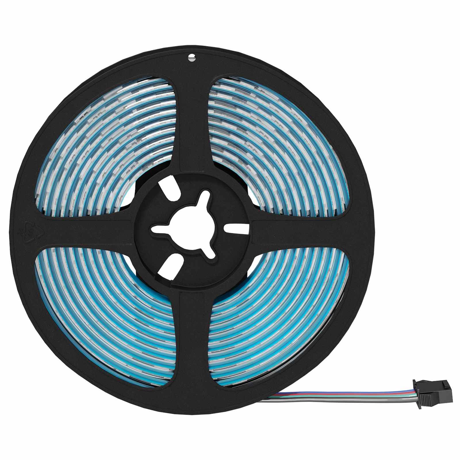LED-Streifen 2 stk. Schwarz und Transparent