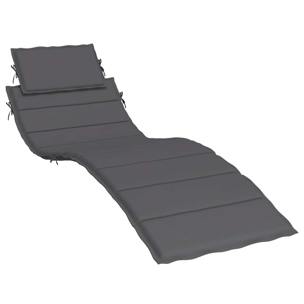Sonnenliegen-Auflage Anthrazit 186x58x4 cm Oxford-Gewebe