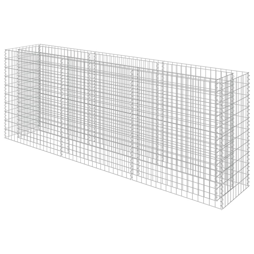 Gabionen-Hochbeet Verzinkter Stahl 270×50×100 cm