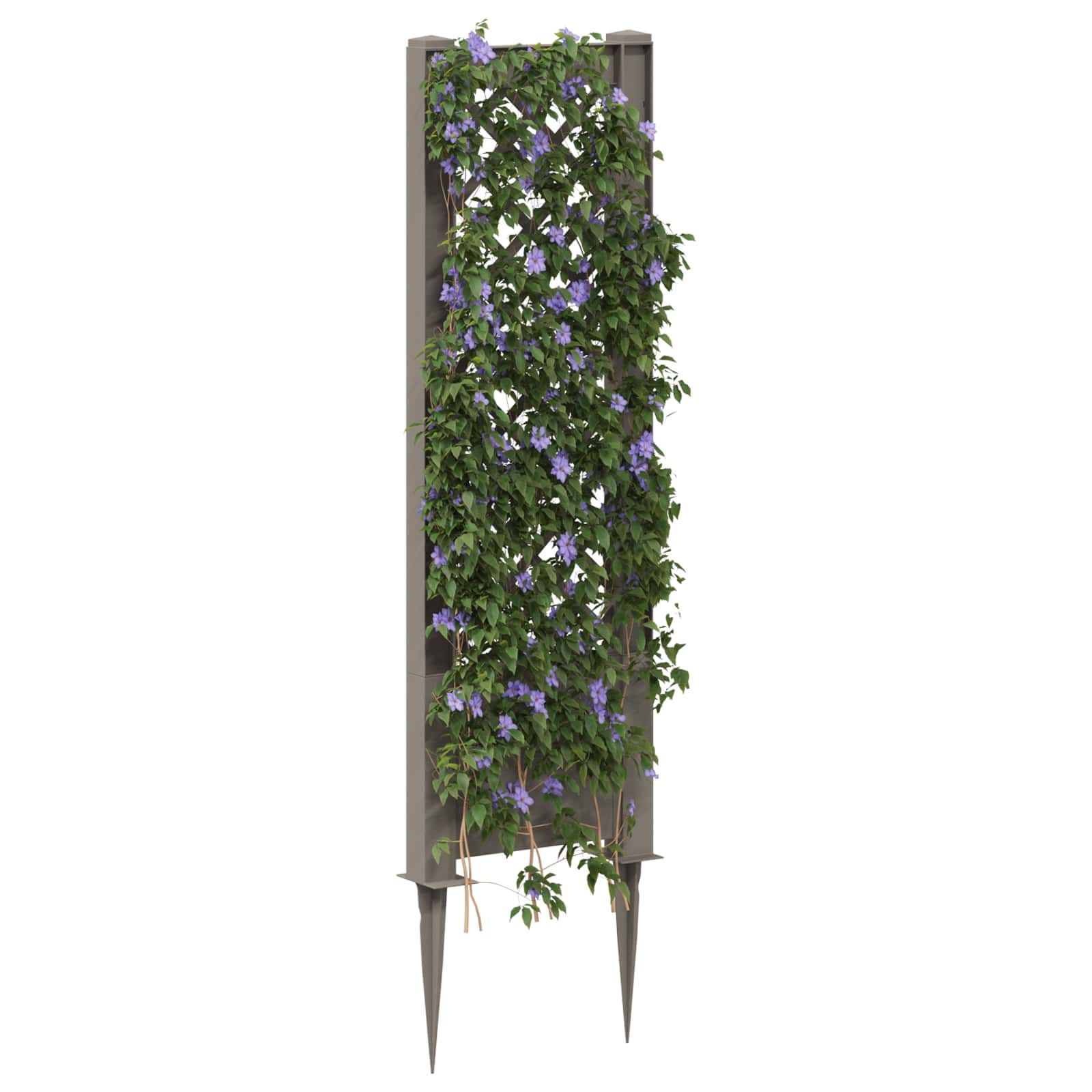 Trellis mit Spike Grau 43 x 6 x 165 cm PP