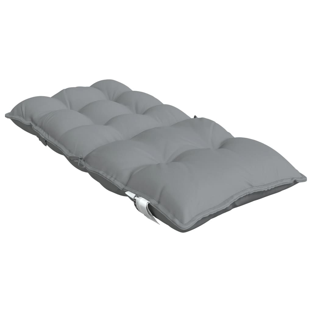 Niedriglehner-Auflagen 2 Stk. Grau Oxford-Gewebe