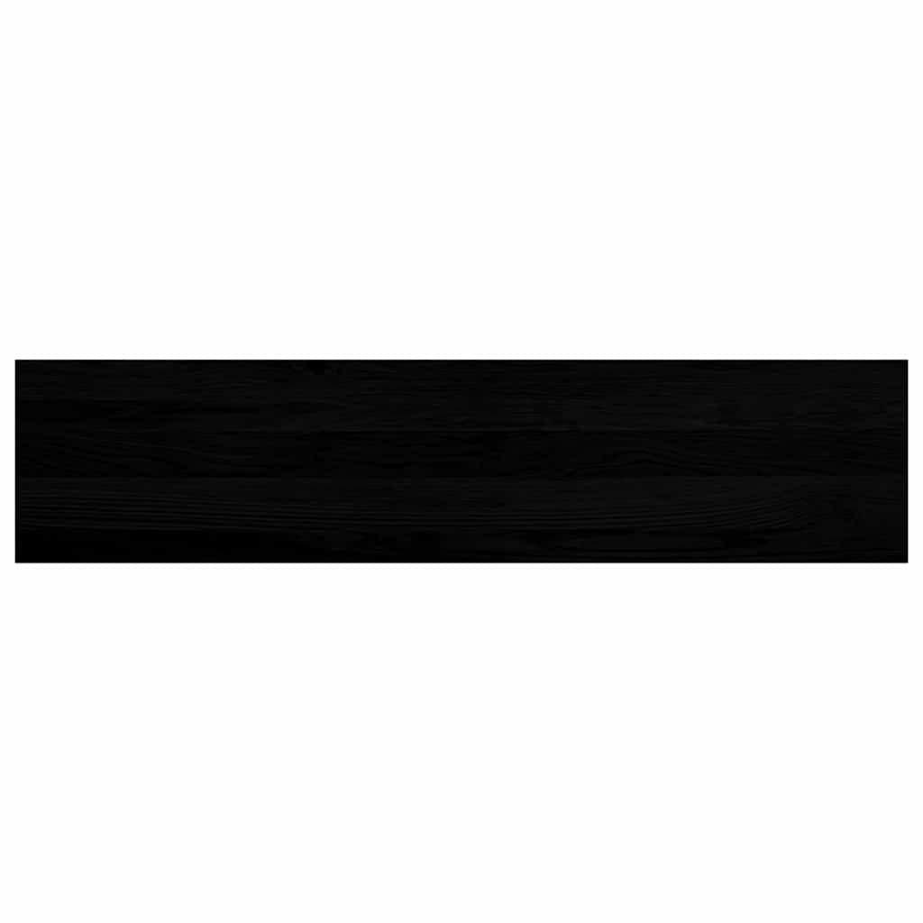 Treppenstufen 4 Stk. Braun-Schwarz 110x30x2 cm Massivholz Eiche