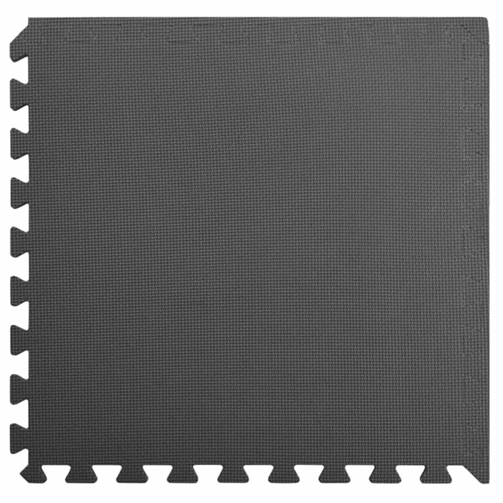 Pool Bodenschutzmatte 24 stk. Schwarz 8,64 ㎡ EVA-Schaum