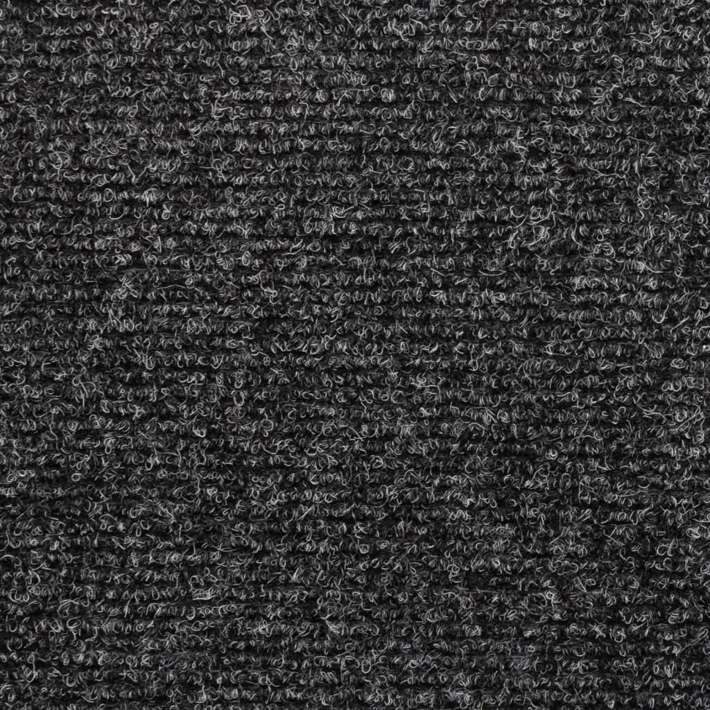 Stufenmatten Selbstklebend 15 Stk. 65x21x4 cm Dunkelgrau Rechteckiger Rand